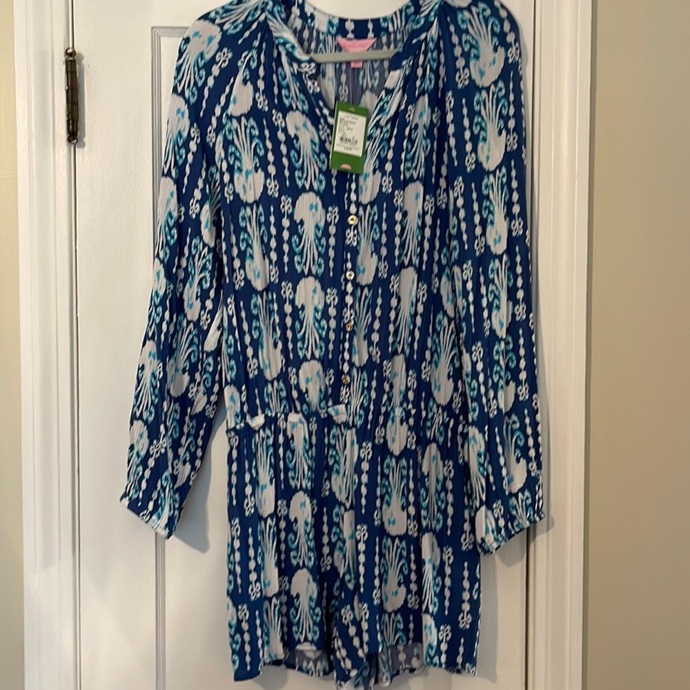 Never worn Lilly Pulitzer Romper in medium. With tag.